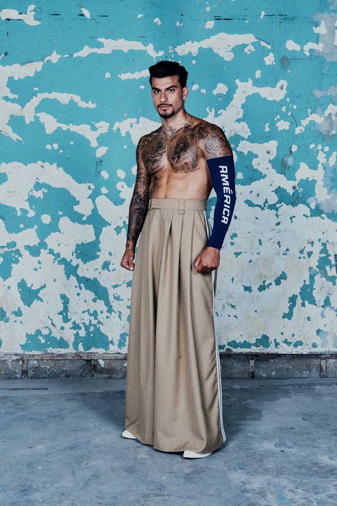 The Willy Chavarria Spring Summer 2025 collection. Look 59.