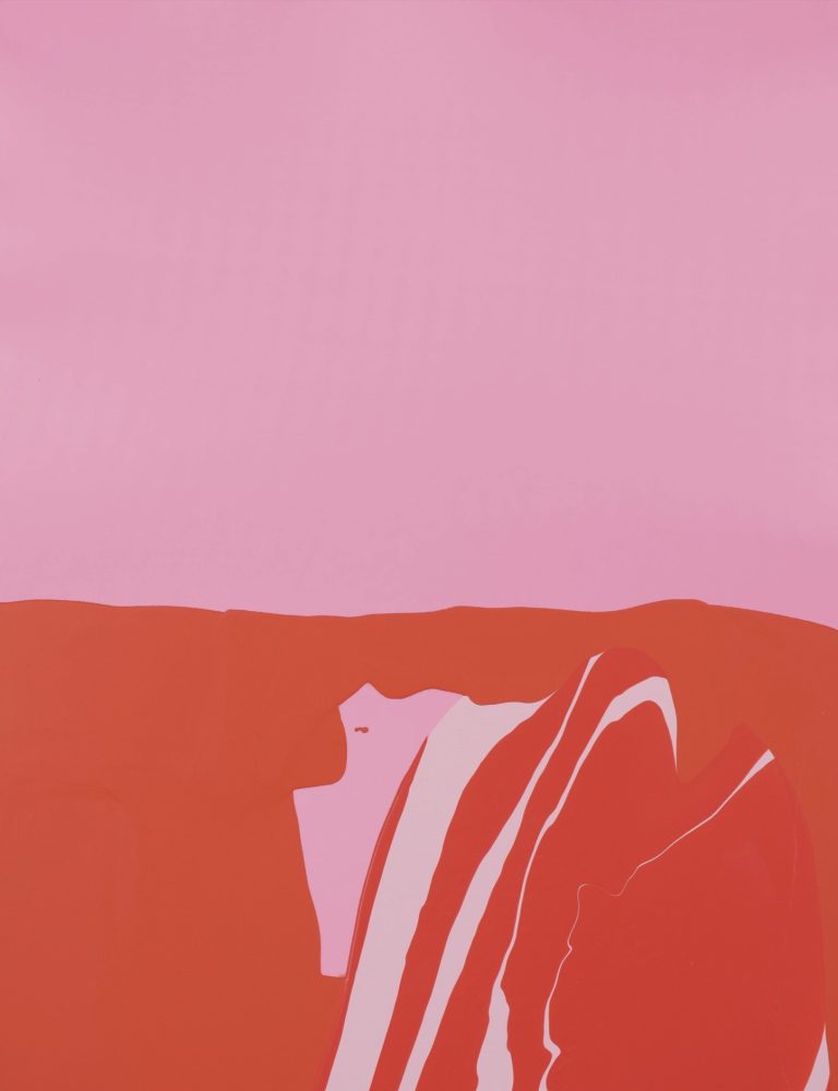 Jenny Sharaf, Untitled (After Judy Chicago). 48x36 Inches. Oil and Paint on fabric © 2024