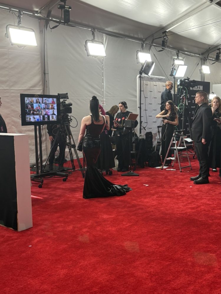 Courtney LaPlante of SPIRITBOX Grammy red carpet