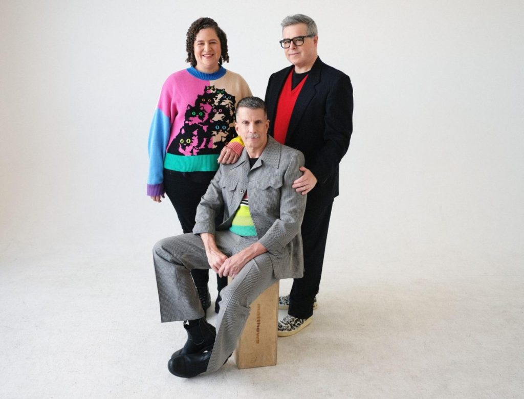 Denise Markonish (Left). Ryan Schreiber (Right), and Michael Kusek (Seated). Photo by Maxwell Williams.